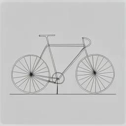 minimalistic bicycle drawing