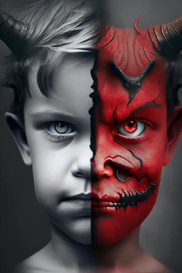 Half devil and half child.