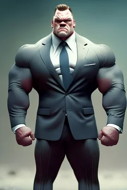 strongman wearing a suit