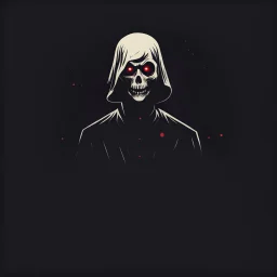 minimalist horror dark background filled