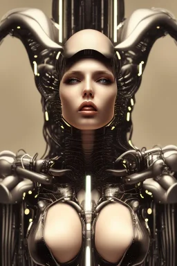 cyberpunk, black latex body, women, body portrai, big boobs, highlight eyes perfect, skin, tron, cyborg, perfekt sexy, real, dream, hr giger