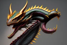 cobra dragon hyperrealiste