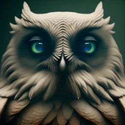 intricate details, realistic, octane, unreal engine, portrait, natural lighting,zoomed out + portrait, volumetric lighting, shiny,extreme detail, Photorealism, High detail, Hyper realistic Owl in forest, macro lens blur,abstract paint, sharp, eos5d mark 4, ef 85mm 5.6, focus, trending by artstation