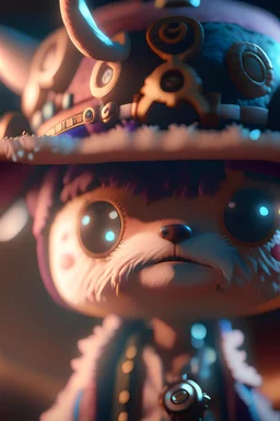 Tony Tony Chopper from One Piece, hyperrealistic, photorealistic,Cinematic lighting,Octane render, volumetric lighting, insane detail, sharp detail,