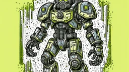 power armor comic style