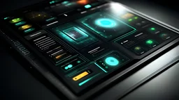 Tablet Sci-Fi game menu