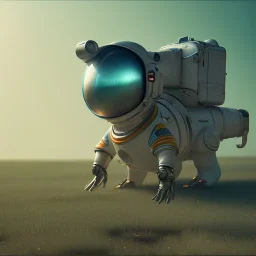 Riding dragon astronaut Jupiter, Wes Anderson Lut, unreal engine 5, octan render