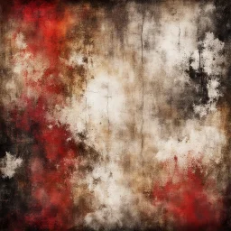 Hyper Realistic red, brown, black, golden & white multicolor grungy rustic texture with vignette effect