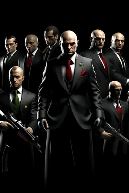 Hitman Mafia all 15 member the gun no text