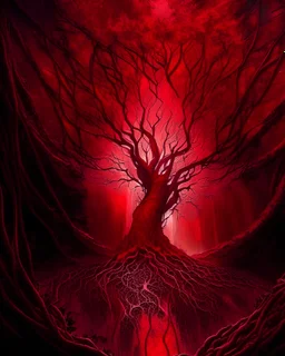 Enter a realm where the very air pulses with the essence of the root. Deep shades of crimson suffuse the atmosphere, grounding you in a powerful energy. The air is thick and heavy, akin to the richness of fertile earth. A steady hum reverberates, resonating with the primal instincts within. You feel a profound sense of stability and security, like the roots of ancient trees that anchor the land. Here, the atmosphere is infused with the spirit of survival and vitality