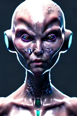 alien, ancient, 8k, finely detailed, photo realistic, female