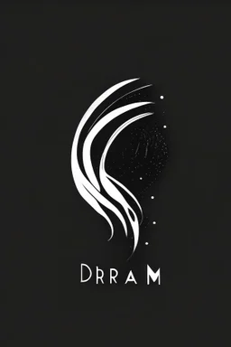 simple black and white dream logo