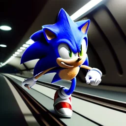 sonic metroyla yarışıyor