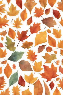autumn leaves in polygon art