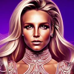 britney spears, Cyborg queen, light blonde hair, pixie hairstyle, cobalt eyes, waist up portrait, 8k resolution, intricate details, ornate details, soft lighting, vibrant colors, masterpiece, intricate eyeliner, dark eyeshadow, eyes, intricate tattoos, gradient background