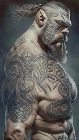 rune tattoo strongman