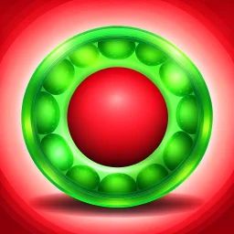 Round picture frames in the colors of watermelon with a light background for tubes