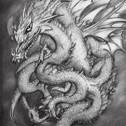 drawing dragon