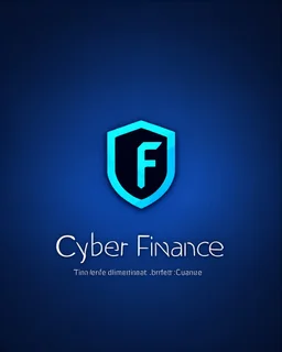 Cyber Finance (CF) shield logo Simple, easy and beautiful logo