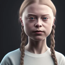  Greta Thunberg portrait Clown beautiful girl, raytracing, cgi, lumen reflections, cgsociety, ultra realistic, volumetric fog, overglaze, analog photo, polaroid, 100mm, film photography, dslr, cinema4d, studio quality