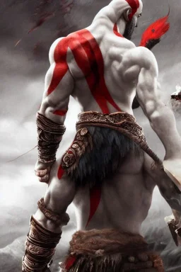 Kratos god of war 4, 8k, realistic, detailed