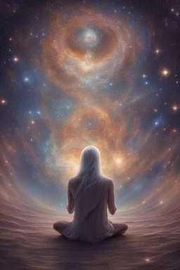 when your ego falls in love with your soul, it becomes a devoted servant living in the cosmic flow; Celestial Art