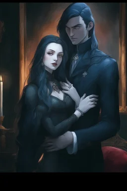 Strahd Von Zarovich and his wife Selene