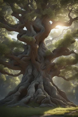 the tree of life. Cinematic lighting, Volumetric lighting, Epic composition, Photorealism, Very high detail, Character design, Unreal Engine, Octane render, HDR, Subsurface scattering, fantasy art,