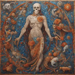 Since the birth of mankind, death and decline have always been inevitable. It is the oldest ode to life, in vibrant mosaic art style