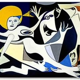 Guernica paint reinvented by rinascimento painting