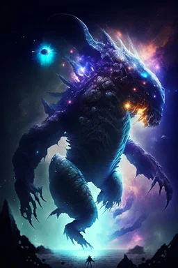 impossible anatomy giant galactic monster