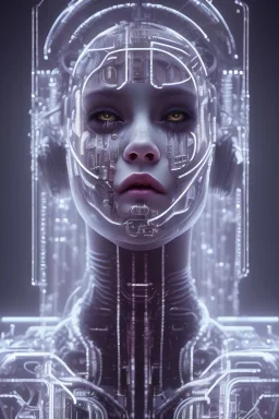 cyberpunk, head, scream women, portrai, face cry, perfect eyes, tron, cyborg, robot, cyborg, seven , perfekt, real, dream, hr giger