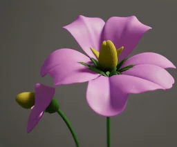 Flower 3d rendering