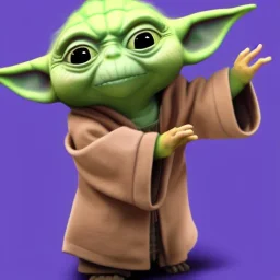 Chibi yoda, pixar 2022, modern Disney style