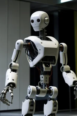 a robot surching for humanes