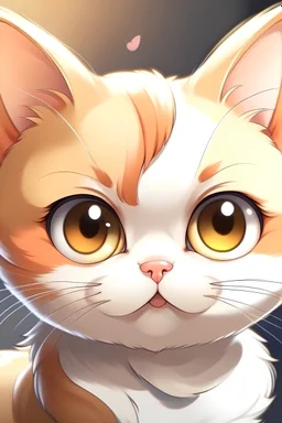 Real Cute cat in anime
