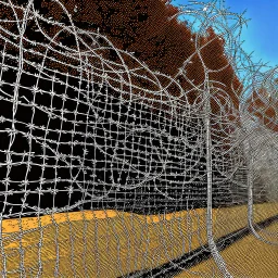 Monuments of Washington DC Protected by a Barbed Wire Fence