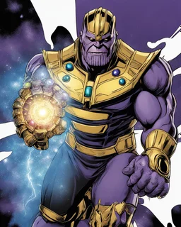 Thanos with the infinity gauntlet