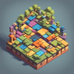 create a alphabetical latter "A" into cartoonist style model isometric top view for mobile game colors render style library style