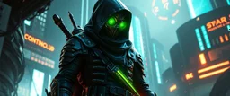 epic legend destiny saviour thief leader, cyberpunk setting
