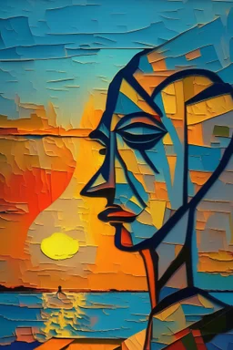 sunset picasso