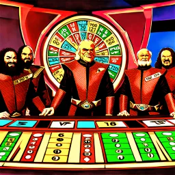 Klingons competing in Wheel of Fortune.