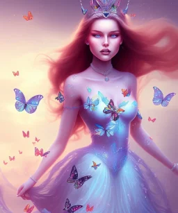 Butterfly princess full image