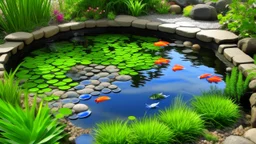 A detailed pond