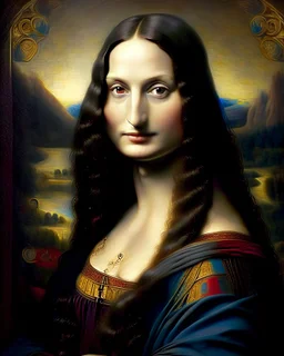 Human version of the Mona Lisa art