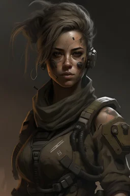 character sci fi female post apocalyps