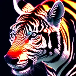 zebra tiger hybrid, 8k resolution, ultra