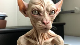 Moises , sin pelo con mirada vaga y color de piel blanca