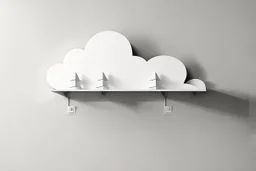 shelf brackets shaped like clouds