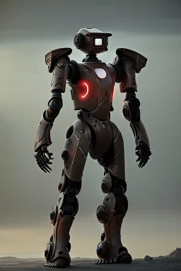 armor robot ai soldier mech dystopian scary gladiator